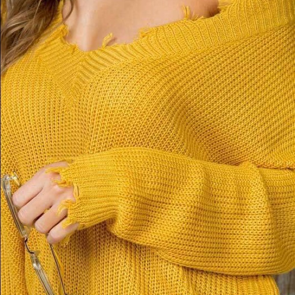 Fate Distressed Relaxed Fit Sweater - Picture 2 of 8